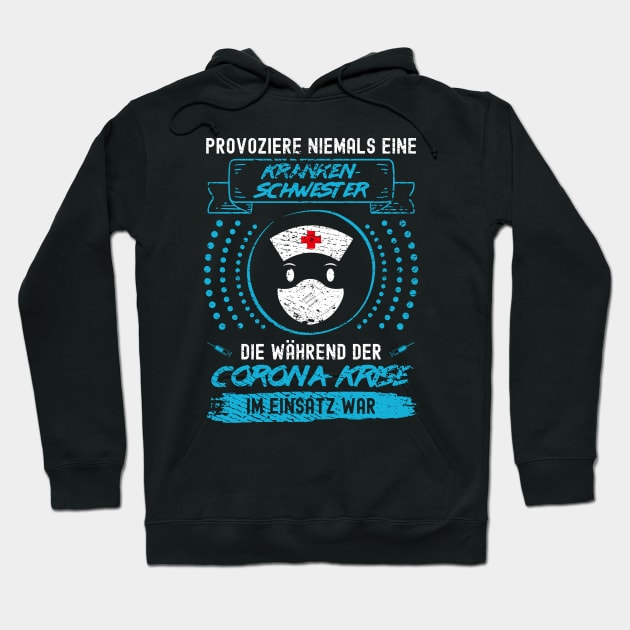 Corona Krankenschwester Hoodie by SM Shirts